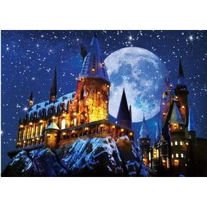 CHAIYA 7X5FT Magic Castle School Palace Backdrop Halloween Night Big Moon Lightning Photography Backdrop Baby Shower Child Portrait Birthday Party Decoration Backdrops