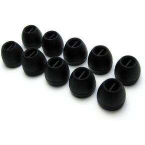 10pcs- (Sn-Sm) Replacement Set Earbuds Eartips Compatible with Sennheiser IE Series, CX Series, CXC Series, CXL Series, OCX Series, and MM Series in Ear Earphones