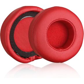 Replacement Earpad Ear Cushion Pads Compatible with Beats Mixr On-Ear Headphones (Red)