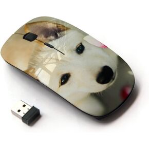 [ Optical 2.4G Wireless Mouse [ Great Pyrenees Canaan Dog Pet ]