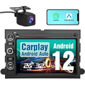 AWESAFE [2G + 32GB] Android 12 Car Stereo for Ford F150 2009 2010 2011 2012, 9 inch HD Touchscreen Radio Replacement Wireless Carplay Android Auto GPS Navigation WiFi Bluetooth FM