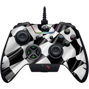 MightySkins Skin Compatible with Razer Wolverine Ultimate - Race Flag | Protective, Durable, and Unique Vinyl Decal wrap Cover | Easy to Apply, Remove, and Change Styles | Made in The USA