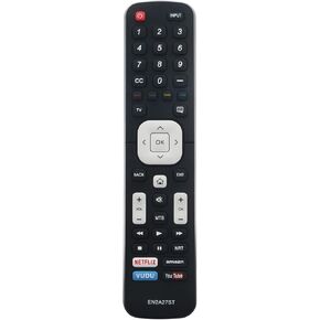EN2A27ST Replace Remote Control fit for Sharp TV 4K Ultra LED Smart HDTV LC-32P5000U LC-32Q5000U LC-40N50 LC-40N5000U LC-40P5000 LC-40P5000U LC-40Q5000U LC-43P5000 LC-43P5000U LC-43Q5000U LC-43Q620U