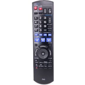 Replacement Remote Controller for Panasonic DMR-EZ48V DMR-EZ48K DMR-EZ48VE DMR-EZ485 DMR-EZ485V DMR-EZ485VK DVD Recorder