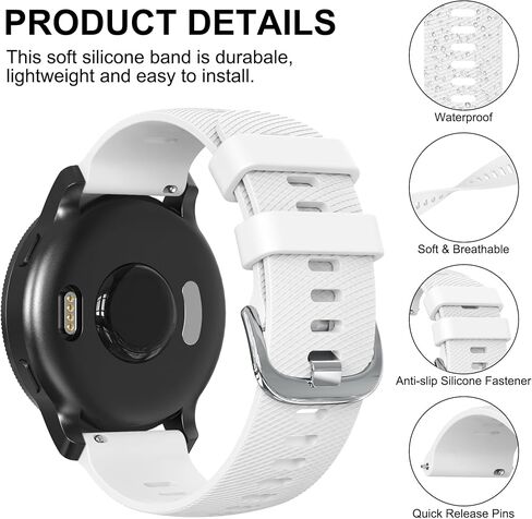 أساور Meliya متوافقة مع سوار ساعة Garmin Venu 3 / Venu 2، حزام ساعة Garmin Vivoactive 4 للنساء والرجال، حزام بديل رياضي من السيليكون الناعم 22 مم لساعة Garmin Forerunner 255 / 265 Music، Venu 3، Venu 2، Vivoactive 4 الذكية in Saudi Arabia