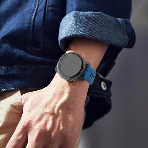 أساور Meliya متوافقة مع سوار ساعة Garmin Venu 3 / Venu 2، حزام ساعة Garmin Vivoactive 4 للنساء والرجال، حزام بديل رياضي من السيليكون الناعم 22 مم لساعة Garmin Forerunner 255 / 265 Music، Venu 3، Venu 2، Vivoactive 4 الذكية in Saudi Arabia
