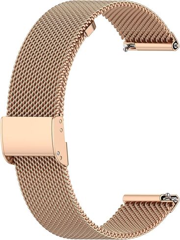 RuenTech Metal Mesh Loop Band Compatible for ENOMIR IDW19/Faweio IDW26/ZOSKVEE P95/Kuizil T70 Smart Watch Bands, Quick Release Replacment Stainless Steel Straps Universal 22mm Smart Watch Band in Saudi Arabia