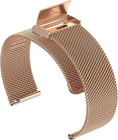 RuenTech Metal Mesh Loop Band Compatible for ENOMIR IDW19/Faweio IDW26/ZOSKVEE P95/Kuizil T70 Smart Watch Bands, Quick Release Replacment Stainless Steel Straps Universal 22mm Smart Watch Band in Saudi Arabia