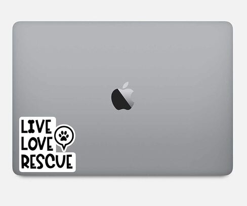 Live Love Rescue Sticker Dog Rescue Stickers - 3 Pack - Set of 2.5, 3 and 4 Inch Vinyl Laptop Stickers - for Laptop, Phone, Water Bottle, Car & More Decal (3 Pack) S25958-3Pack in Kuwait