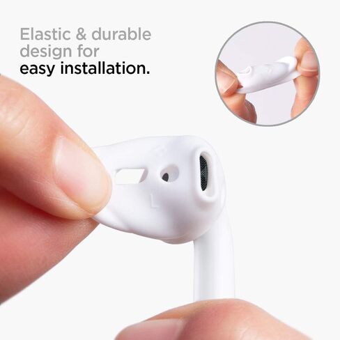 Spigen RA201 مصممة لخطافات الأذن Airpods، متوافقة مع Airpods 1 و2 - أبيض in Saudi Arabia