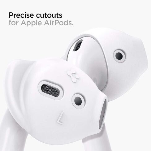 Spigen RA201 مصممة لخطافات الأذن Airpods، متوافقة مع Airpods 1 و2 - أبيض in Saudi Arabia