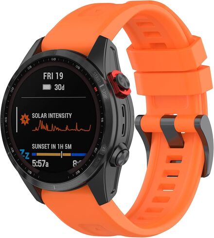 Fit for Garmin Descent MK3 43mm Watch Bands Women Men, Descent MK3i 43mm Silicone Replacement Bands Straps Wristbands Bracelet Fit for Garmin Fenix 7s/Fenix 6s/Fenix 5s in Saudi Arabia
