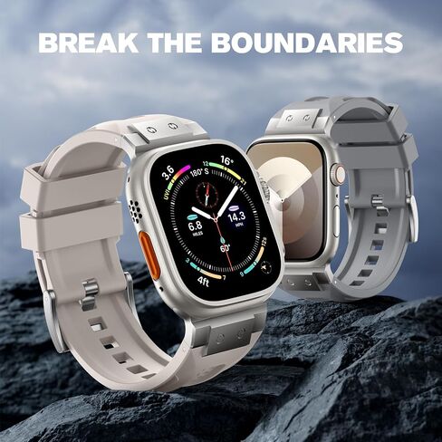 Compatible with Apple Watch Ultra 2 Bands 49mm for Men, Adjustable Silicone Band Also Fit for Apple Watch Series 10 46mm for iWatch Series 9/8/7 45mm SE/6/5/4 44mm 3/2/1 42mm, Navy Blue in Saudi Arabia