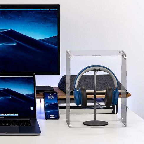 غطاء غبار لسماعات الرأس من الأكريليك الشفاف من Geekria لسماعات الرأس، حامل صندوق عرض مكعب مقاوم للغبار، غطاء حماية لسماعات الرأس، غطاء واقٍ لصندوق عرض الغبار in Saudi Arabia