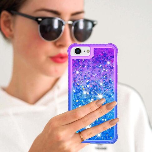 for iPhone SE Case 2022(3rd)/2020(2nd), iPhone 8/7 Case,Blue/Purple in Kuwait