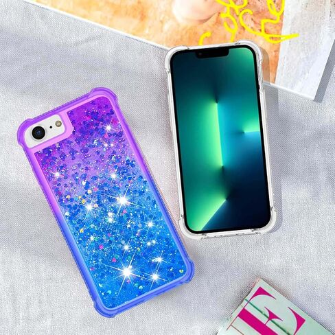 for iPhone SE Case 2022(3rd)/2020(2nd), iPhone 8/7 Case,Blue/Purple in Kuwait