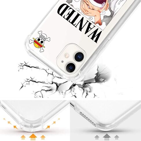 حافظة هاتف رائعة بتصميم الرسوم المتحركة مصممة لهاتف iPhone 11 مقاس 6.1 بوصة، حافظات شفافة ناعمة مضادة للصدمات مع سلسلة مفاتيح أنيمي لطيفة للأولاد والبنات والمراهقين (أنمي 2، لحافظة iphone 11) in Saudi Arabia