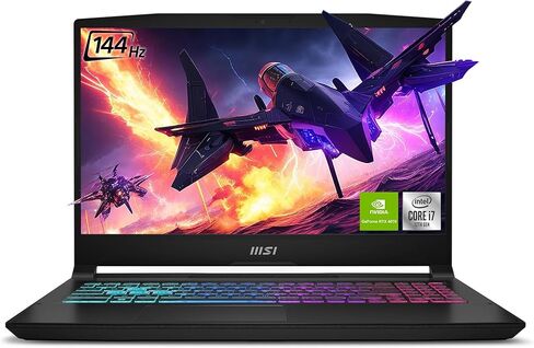 MSI Katana 15 Gaming Laptop, 15,6" FullHD Display, Intel Core i7-12650H, 64 GB DDR5 RAM, 4 TB SSD, NVIDIA Geforce RTX 4070, Backlit Keyboard, Windows 11 Home, Black in Saudi Arabia