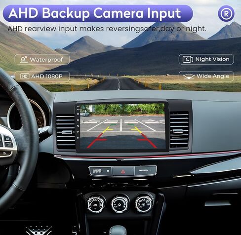 5GWiFi 8 Core 4+64G راديو السيارة ستيريو لراديو ميتسوبيشي لانسر 2010-2015 مع Carplay/Android Auto، شاشة لمس IPS عالية الدقة 10 بوصة مع كاميرا احتياطية، GPS، بلوتوث، SWC، DSP، FM، وصلة مرآة in Kuwait