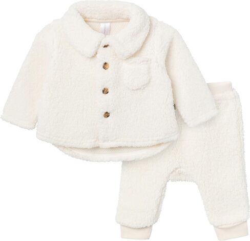 unisex-baby Microplush Shacket and Pant Set in Saudi Arabia
