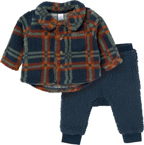 unisex-baby Microplush Shacket and Pant Set in Saudi Arabia