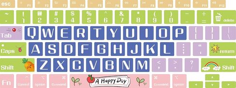 Keyboard Cover Skin Compatible with MacBook Air 13 inch 2021 2020 Model A2337 M1 Chip A2179 Retina Display with Touch ID, Waterproof Silicone Keyboard Protective Skin, Chrysanthemum in Saudi Arabia