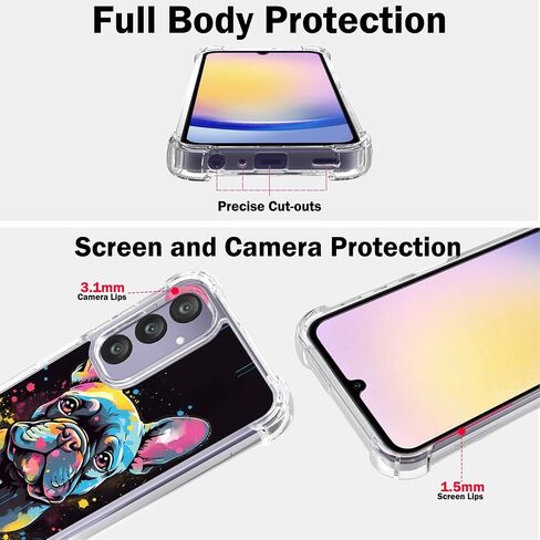 حافظة ألعاب لهاتف Samsung A15، حافظة Gifun صلبة من البولي كربونات + حافظة حماية شفافة ممتصة للصدمات من مادة TPU متوافقة مع هاتف Samsung Galaxy A15 5G/4G 2024 - لعبة أركيد سوداء in Saudi Arabia