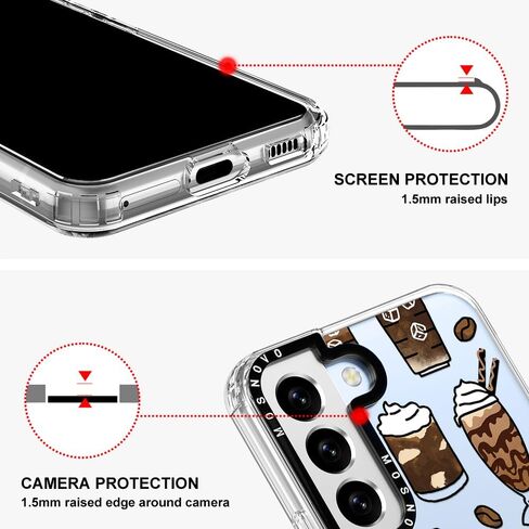 حافظة MOSNOVO لهاتف Samsung Galaxy S24 Ultra، [Buffertech 6.8ft حماية من السقوط بدرجة عسكرية] [تقنية مضادة للتقشير] تصميم غطاء هاتف ممتص للصدمات من مادة TPU - أرض الديناصورات in Kuwait
