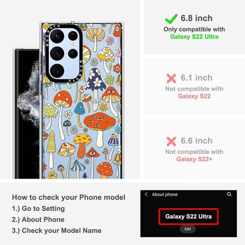 MOSNOVO Case for Samsung Galaxy S24 Ultra, [Buffertech 6.8ft Military-Grade Drop Protection] [Anti Peel Off Tech] Clear TPU Bumper Phone Case Cover Design - Dinosaur Land in Saudi Arabia