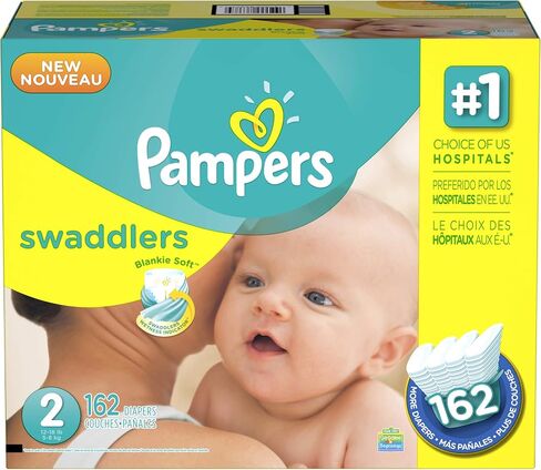 Pampers Swaddlers Diapers, Newborn 20 Count in Kuwait