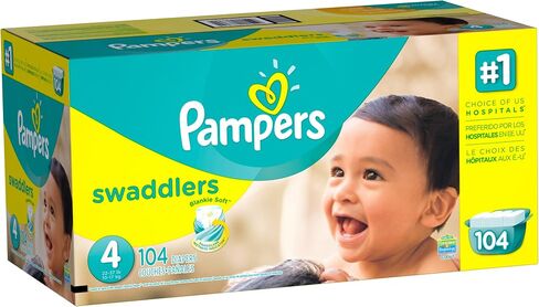 Pampers Swaddlers Diapers, Newborn 20 Count in Kuwait