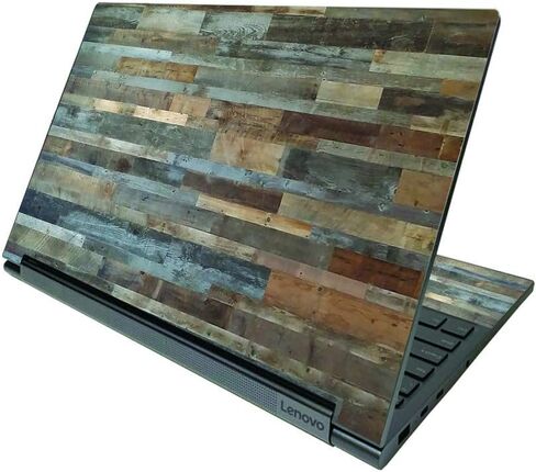 MightySkins Skin Compatible with Lenovo Yoga C940 15" (2020) - Gray Wood | Protective, Durable, and Unique Vinyl Decal wrap Cover | Easy to Apply, Remove, and Change Styles | Made in The USA in Saudi Arabia