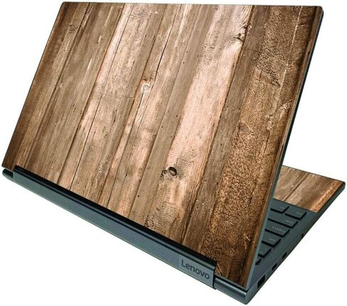 MightySkins Skin Compatible with Lenovo Yoga C940 15" (2020) - Gray Wood | Protective, Durable, and Unique Vinyl Decal wrap Cover | Easy to Apply, Remove, and Change Styles | Made in The USA in Saudi Arabia
