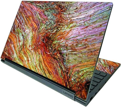 MightySkins Skin Compatible with Lenovo Yoga C940 15" (2020) - Gray Wood | Protective, Durable, and Unique Vinyl Decal wrap Cover | Easy to Apply, Remove, and Change Styles | Made in The USA in Saudi Arabia