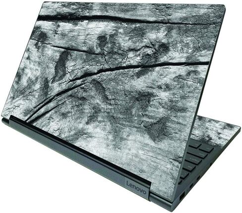 MightySkins Skin Compatible with Lenovo Yoga C940 15" (2020) - Gray Wood | Protective, Durable, and Unique Vinyl Decal wrap Cover | Easy to Apply, Remove, and Change Styles | Made in The USA in Saudi Arabia