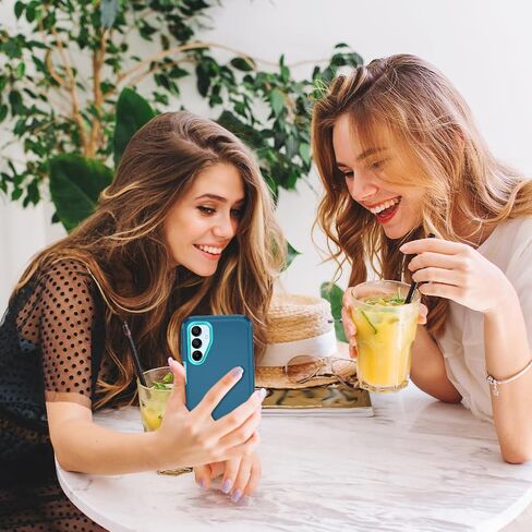 حافظة I-HONVA لهاتف Samsung Galaxy A15 5G مقاومة للصدمات والغبار/السقوط 3 طبقات حماية كاملة للجسم [بدون واقي شاشة] حافظة متينة شديدة التحمل لهاتف Galaxy A15 5G، تركواز in Saudi Arabia