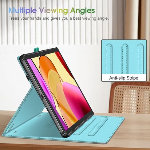 Fintie Case for Amazon Fire Max 11 Tablet (13th Generation, 2023 Release) - [Corner Protection] Multi-Angle Viewing Stand Cover with Pocket & Pencil Holder, Auto Sleep Wake, Turquoise in Saudi Arabia