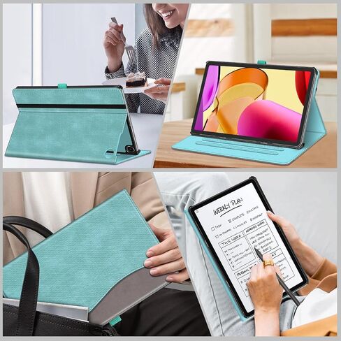 Fintie Case for Amazon Fire Max 11 Tablet (13th Generation, 2023 Release) - [Corner Protection] Multi-Angle Viewing Stand Cover with Pocket & Pencil Holder, Auto Sleep Wake, Turquoise in Saudi Arabia