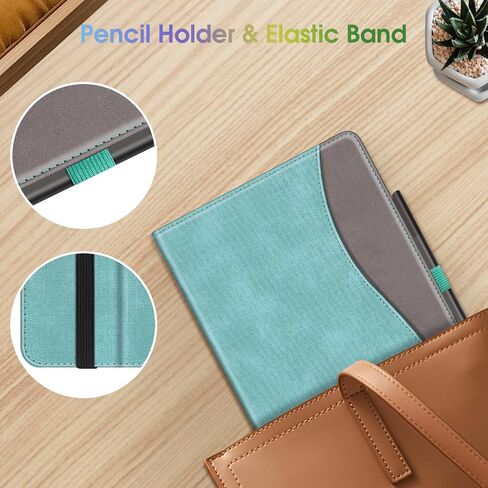 Fintie Case for Amazon Fire Max 11 Tablet (13th Generation, 2023 Release) - [Corner Protection] Multi-Angle Viewing Stand Cover with Pocket & Pencil Holder, Auto Sleep Wake, Turquoise in Saudi Arabia