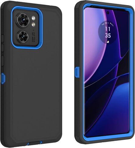 for Motorola Edge 2023 Case (Not for Edge+ Version), Defender Case Heavy Duty Shockproof Dustproof 3 in 1 Rugged Protective Phone Cover for Motorola Moto Edge 2023 (Black) in Kuwait