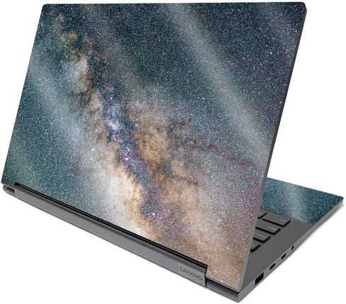 MightySkins Glossy Glitter Skin Compatible with Lenovo Yoga C940 14" (2020) - Galactic Landscape | Protective, Durable High-Gloss Glitter Finish | Easy to Apply and Change Styles | Made in The USA in Saudi Arabia