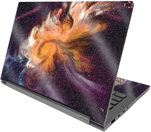MightySkins Glossy Glitter Skin Compatible with Lenovo Yoga C940 14" (2020) - Galactic Landscape | Protective, Durable High-Gloss Glitter Finish | Easy to Apply and Change Styles | Made in The USA in Saudi Arabia