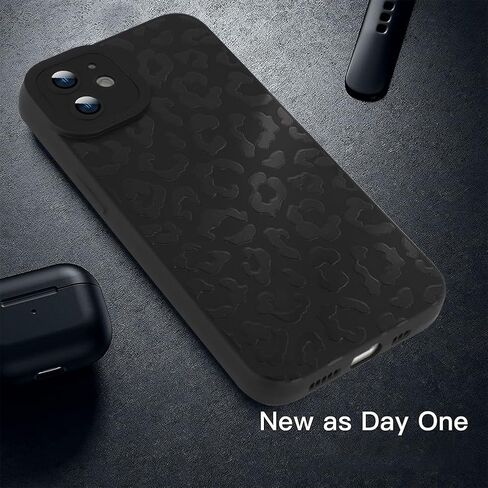 Compatible with iPhone 16 Pro Leopard Case Shockproof Soft TPU Military Grade Drop Protection Cheetah Print Women Girls Case for iPhone 16 Pro 6.3'' Black Leopard in Saudi Arabia