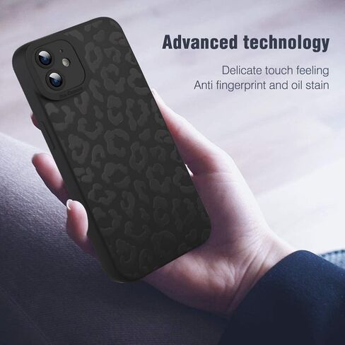 Compatible with iPhone 16 Pro Leopard Case Shockproof Soft TPU Military Grade Drop Protection Cheetah Print Women Girls Case for iPhone 16 Pro 6.3'' Black Leopard in Saudi Arabia