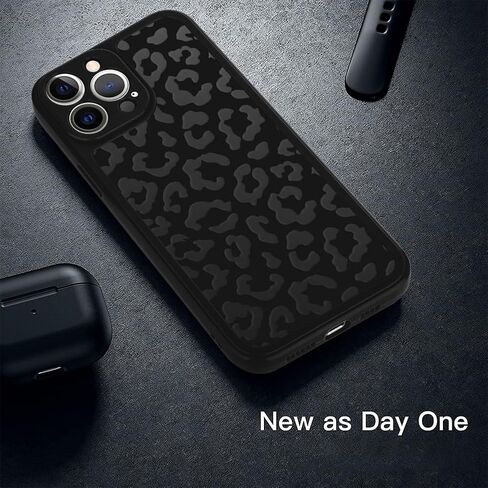 Compatible with iPhone 16 Pro Leopard Case Shockproof Soft TPU Military Grade Drop Protection Cheetah Print Women Girls Case for iPhone 16 Pro 6.3'' Black Leopard in Saudi Arabia