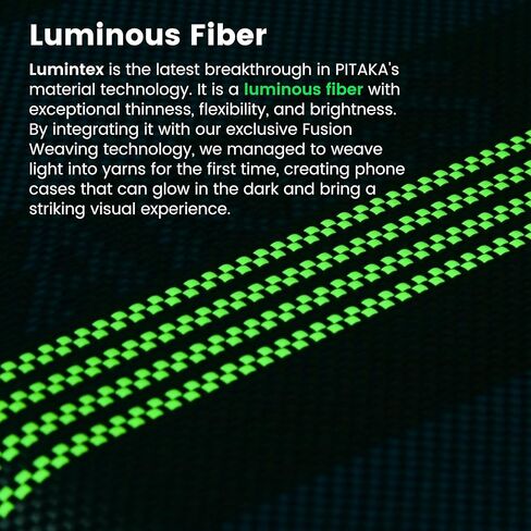 حافظة بيتاكا لهاتف iPhone 16 Pro متوافقة مع MagSafe، حافظة iPhone 16 Pro رفيعة وخفيفة مع ملمس بدون غطاء، تتوهج في الظلام، منسوجة بألياف الأراميد 1500D [جراب منسوج باللمس المضيء] in Kuwait
