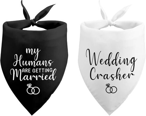Dog Wedding Engagement Bandana Dad Asked and Mom Said Yes Dog Bandana Wedding Engagement Announcement Wedding Photo Prop Pet Accessories for Dog Lovers Owner Gift Pack of 2 in Saudi Arabia