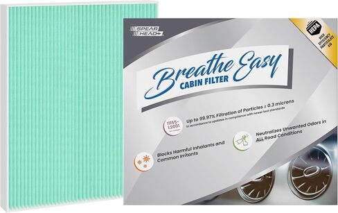 فلتر كابينة Spearhead HEPA Breathe Easy Cabin، ترشيح يصل إلى 99.97% لجزيئات 0.3 ميكرون مع عدم تقليل تدفق الهواء (BE-160H) in Kuwait