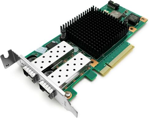 بطاقة شبكة 10Gtek 10 جيجا بايت PCI-E NIC، منفذ SFP+ فردي، مع وحدة تحكم Intel 82599EN، محول Ethernet LAN يدعم Windows Server/Linux/VMware، مقارنة بـ Intel X520-DA1(Intel E10G42BTDA)، حزمة من قطعتين in Kuwait