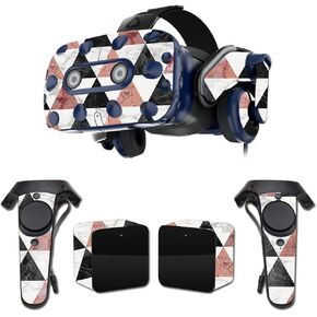 MightySkins Skin Compatible with HTC Vive Pro VR Headset - Marble Pyramids | Protective, Durable, and Unique Vinyl Decal wrap Cover | Easy to Apply, Remove, and Change Styles | Made in The USA